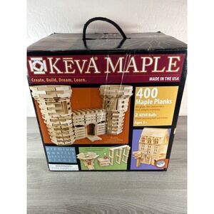 MindWare KEVA Maple 342 Plank Set Wooden Building Blocks Construction Toy USA